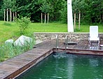 Hausgarten mit Schwimmteich