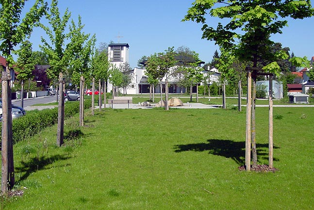 Grasbrunn, Park am Rathaus